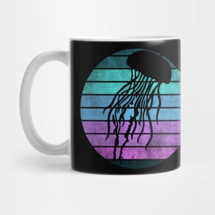 Cheese Jellyfish Vintage Sunset Mug